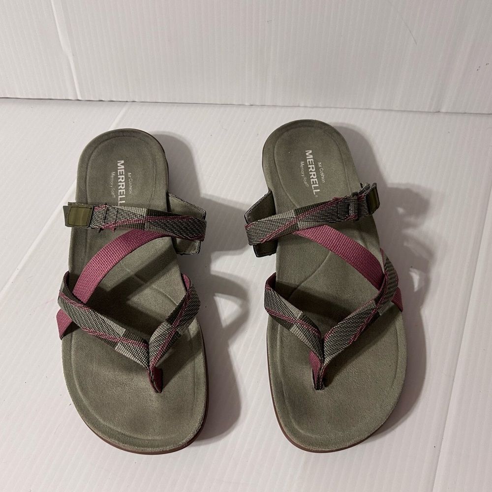 Merrell olive #J000108 slip-on comfort sandals women women size10